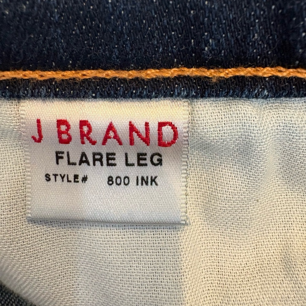 J Brand Flare Leg 800 Ink Dark Wash Jeans Sz 28 Y2K Denim Excellent Preowned - Picture 10 of 14